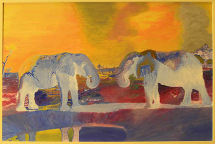 Ellyfonts - Original painting by Keith Howchi Kilburn